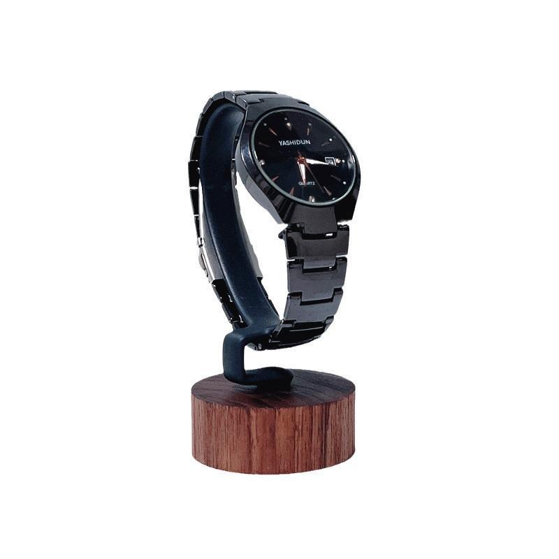 Jewelry And Watches Inc - حامل عرض ساعات خشبي جديد على