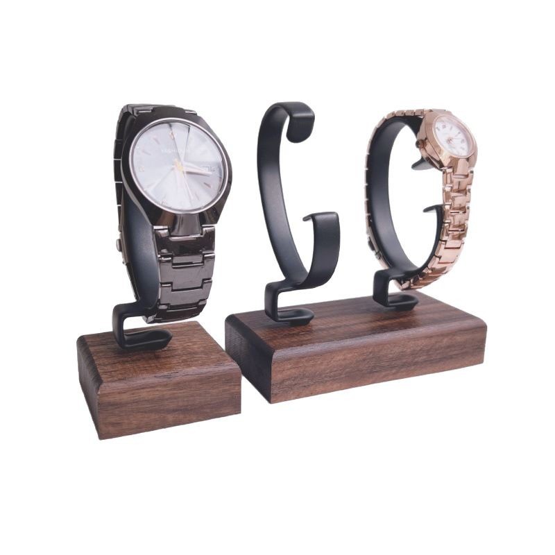 حامل ساعات خشبي على شكل حرف C، - مراجعة Jewelry And Watches Inc وسعره